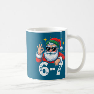 6 7 Meme Six Seven Christmas Gen Z Alpha Teen Boys Coffee Mug