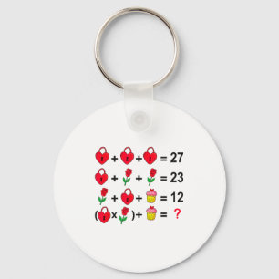6 7 Meme Six Seven Valentines Day 67 Do The Math T Keychain