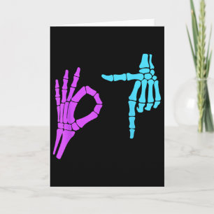 6 7 Meme Skeleton Hands 67  Card