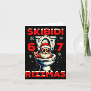 6-7 Meme Slang Christmas Nice Naughty 67 Funny  Card