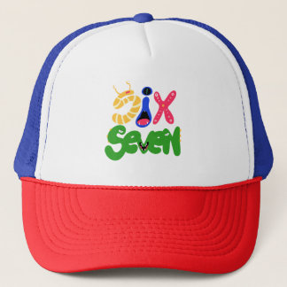 6 7 Monsters Trucker Hat