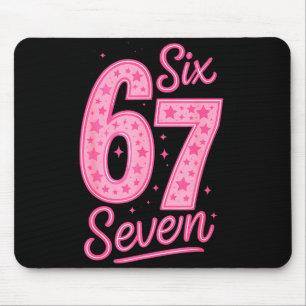 6 7 Number 67 Nk Six Seven Meme Slang Womens Girls Mouse Pad
