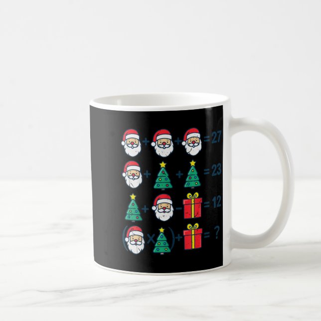 6 7 Order Operation Christmas Math Professor Costu Coffee Mug (Right)