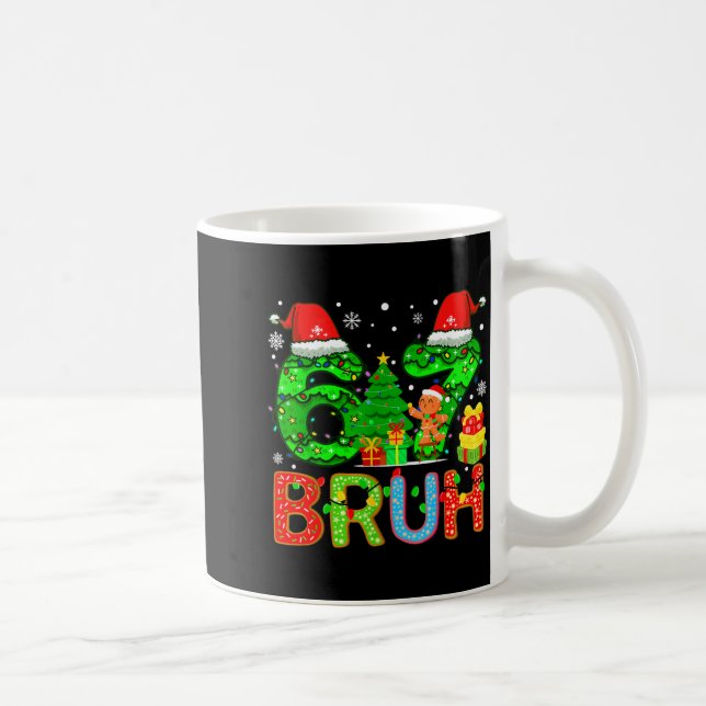 6 7 Pajamas Six Seven Matching Ugly Christmas 67 M Coffee Mug (Right)