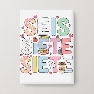 6 7 Seis Siete Cute Teacher Bilingual Classroom