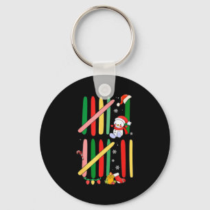 6 7 Six Seven 67 Meme Tally Marks Counting Christm Keychain