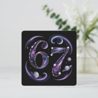 6 7 Six Seven Cosmic Astrology Gen Z Alpha Meme  Holiday Card