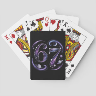 6 7 Six Seven Cosmic Astrology Gen Z Alpha Meme  Playing Cards
