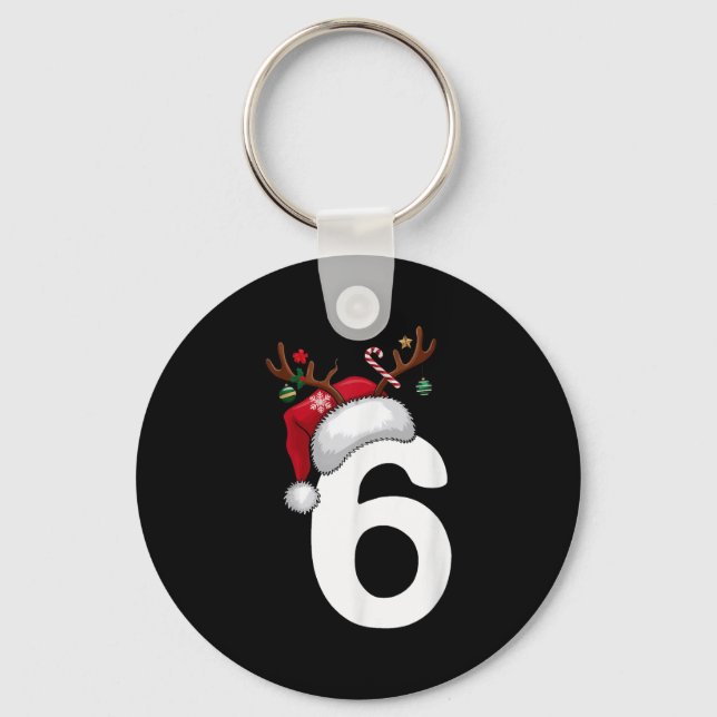 6 7 Six Seven Gen Z Alpha Holiday Couples Merry Ch Keychain (Front)