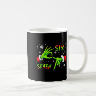 6 7 Six Seven Hand Gen Z Alpha Meme Slang Xmas Chr Coffee Mug