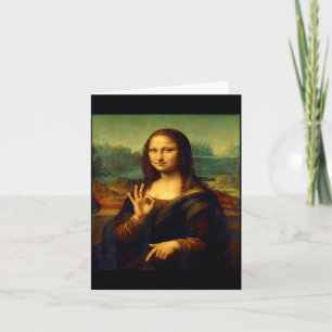 6 7 Six Seven Meme 67 Funny Mona Lisa Funny Clic A Card