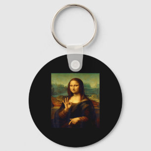 6 7 Six Seven Meme 67 Funny Mona Lisa Funny Clic A Keychain