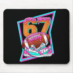 6 7 Six Seven Meme American Football Drip Number 6 Mouse Pad
