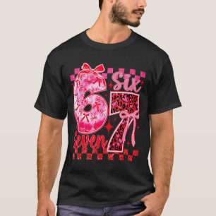 6 7 Six Seven Meme Coquette Bow Leopard Heart Vale T-Shirt