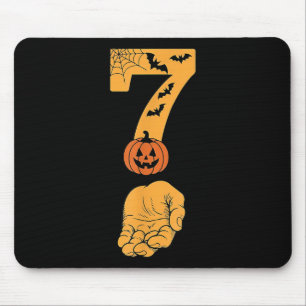 6 7 Six Seven Meme With Hand Spider Web Halloween Mouse Pad