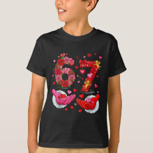 6 7 Six Seven Valentine Hearts Kids Boys Girls Cut T-Shirt