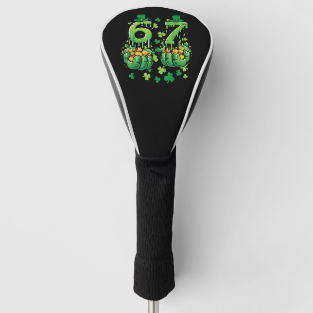 6 7 St Patricks Day Golf Head Cover (Front)