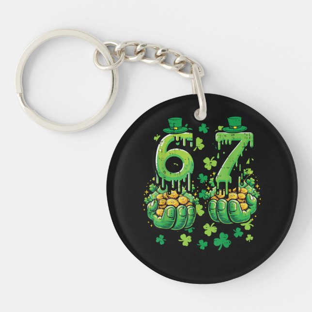 6 7 St Patricks Day Keychain (Front)