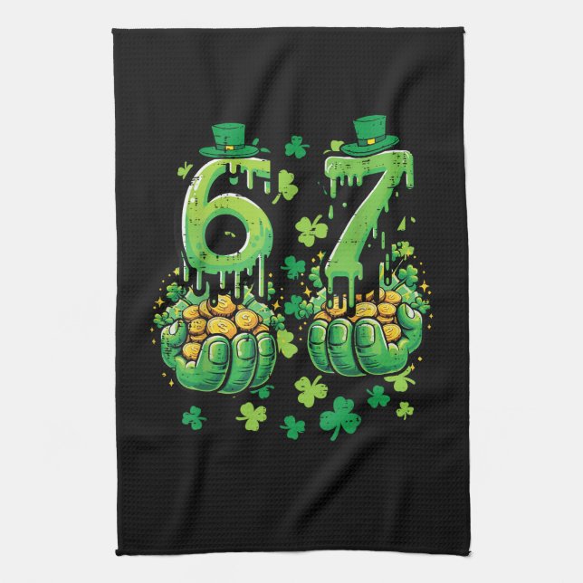 6 7 St Patricks Day Kitchen Towel (Vertical)