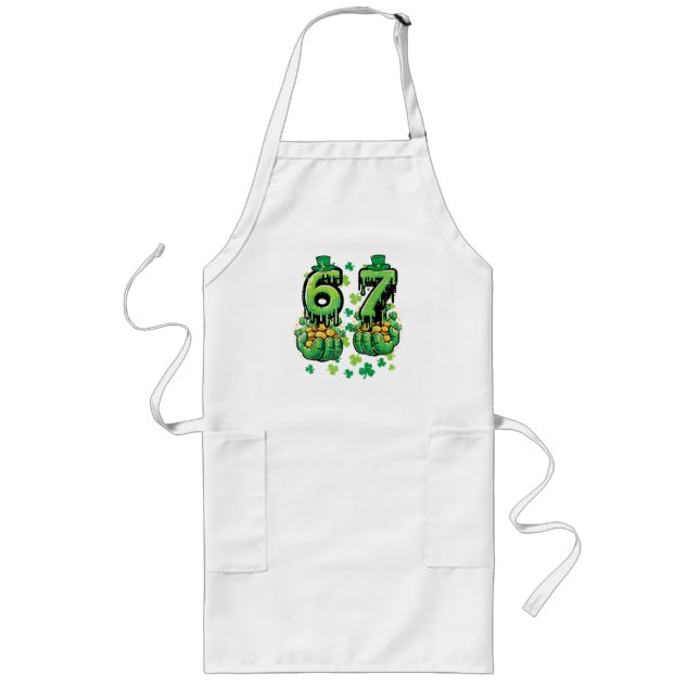 6 7 St Patricks Day Long Apron (Front)