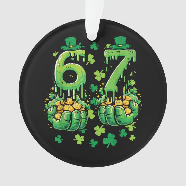 6 7 St Patricks Day Ornament (Front)