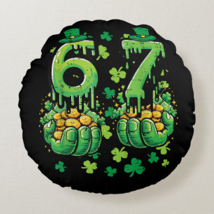 6 7 St Patricks Day Round Pillow