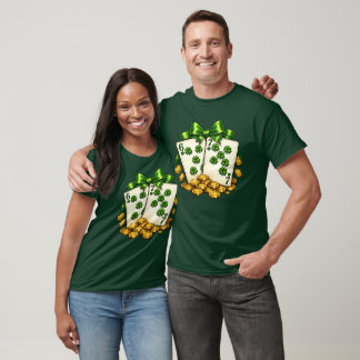 6 7 St Patricks Day Shamrock Playing Cards Lucky T-Shirt