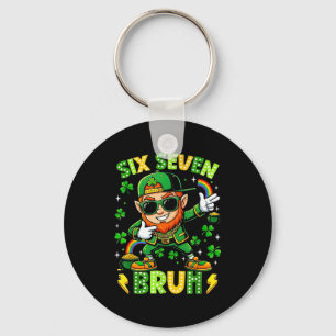 6 7 st. patricks day six seven meme  keychain