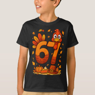 6 7 Thanksgiving Funny Turkey Thanksgiving 67 Men  T-Shirt