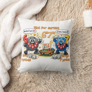 6’7” Vital for Survival Chemistry Elements Throw Pillow