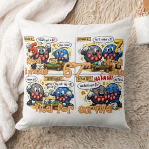 6’7” Vital for Survival Chemistry Elements Throw Pillow