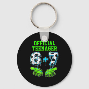 6+7 Year Old Boys Teenager 13th Birthday Funny 67 Keychain