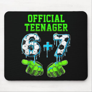 6+7 Year Old Boys Teenager 13th Birthday Funny 67 Mouse Pad