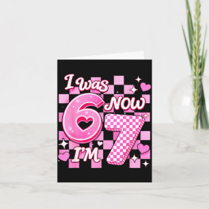 6 7 years old birthday girl was 6 7 67 meme kids6  card
