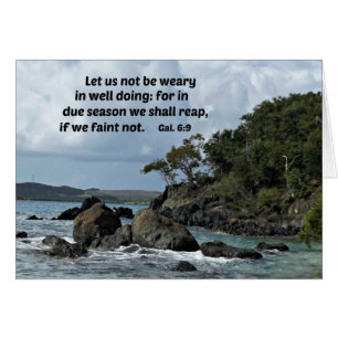 6:9 Let us not be weary in well doing