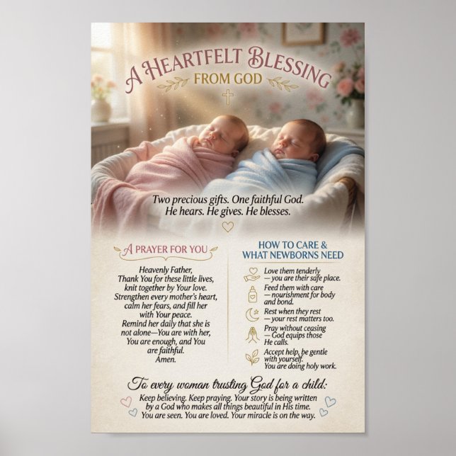 #6 A Heartfelt Blessing from God Poster (Front)