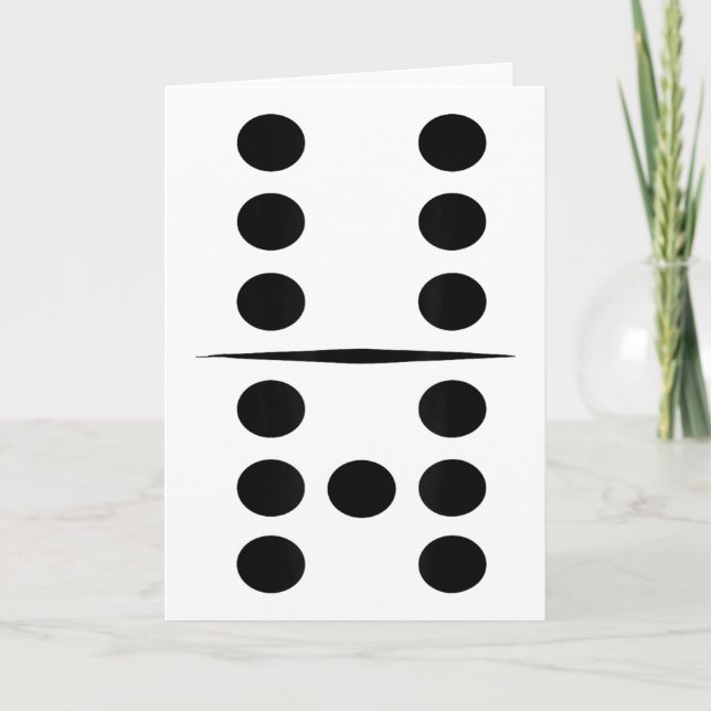 6 And 7 Domino Tile Funny Group 67 Dominos Costume Card (Front)