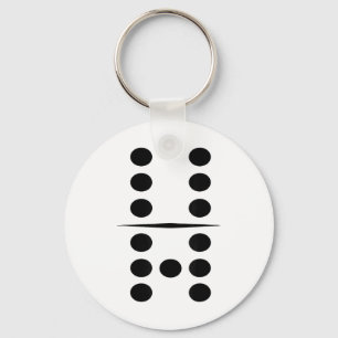 6 And 7 Domino Tile Funny Group 67 Dominos Costume Keychain