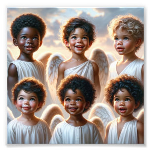 6 Angel Kidz Premium Satin Photo Paper Print