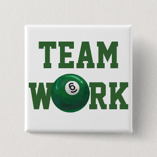 6 Ball 2 Inch Square Button