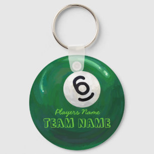 6 Ball Keychain