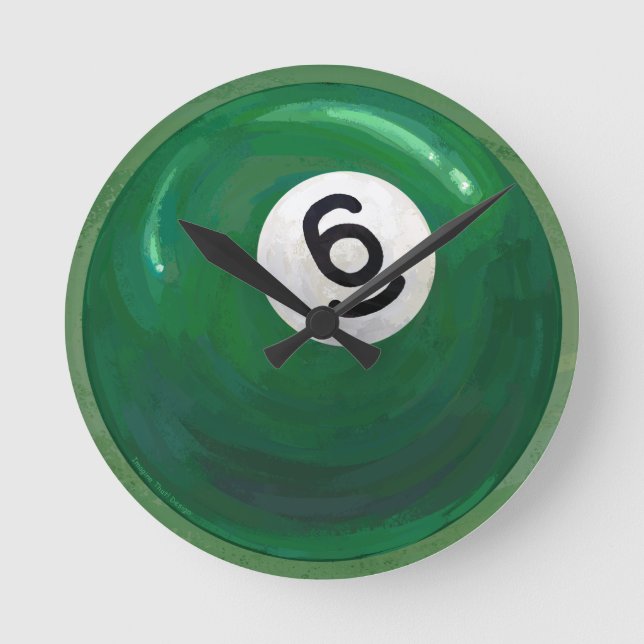 6 Ball Round Clock (Front)