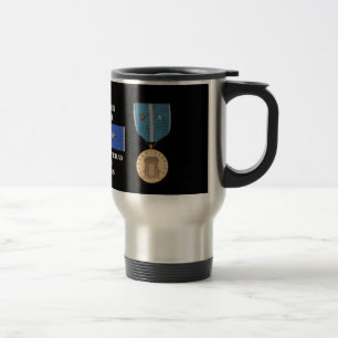 6 BATTLE STARS KOREAN WAR VETERAN TRAVEL MUG
