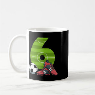 6 Birthday Soccer First Birthday Footll Kids Coffee Mug