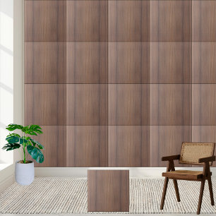 #6 Brown Oak Pattern - Rustic Wood Grain Tile