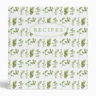 6 Classeur de livre de recettes HERBS FRAIS