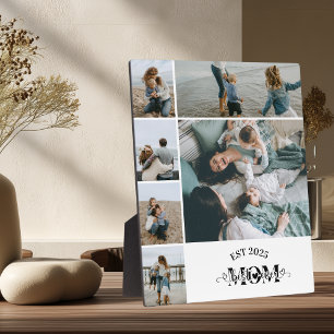 6 Custom Photo Collage Best Mom Ever  Plaque