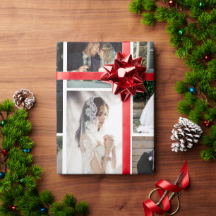 6 Custom Photo Collage Favourite Moments Wrapping Paper
