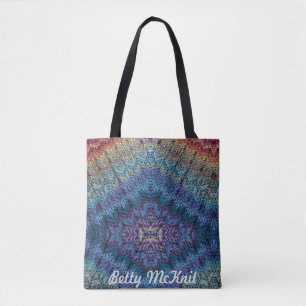 6-Day Chunky Throw Mirrored Tote by Betty McKnit Bag