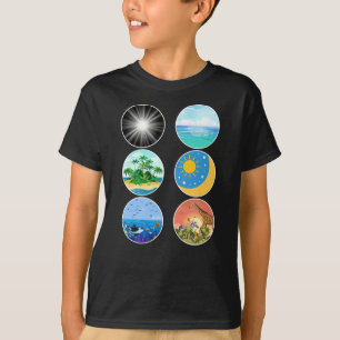 6 Days of Creation – Genesis 1-2 School Teacher T-Shirt